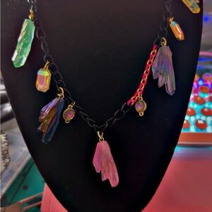 Charm and pendant necklaces all gold plated